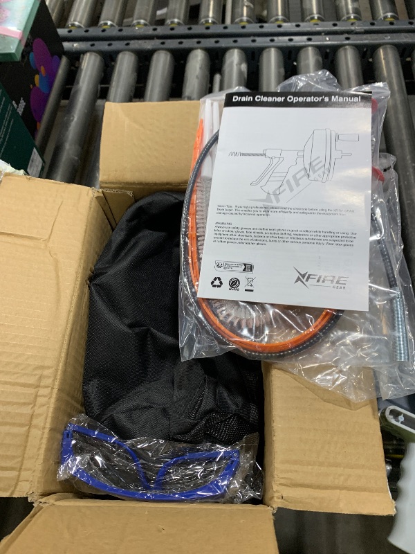 Photo 1 of ?New?50 FT Double Mode Drain Snake Tools, 11-in-1 Drain Auger for Sink and Drain Unblocking, Plumbing Snake for Kitchen, Bathrom and Shower Sink, Snake for Real DYIs (Red)