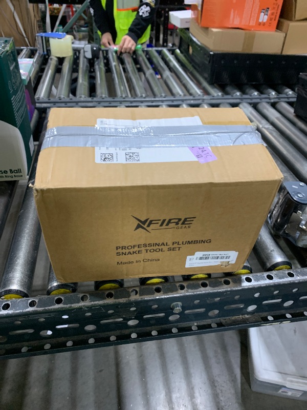 Photo 1 of ?New?50 FT Double Mode Drain Snake Tools, 11-in-1 Drain Auger for Sink and Drain Unblocking, Plumbing Snake for Kitchen, Bathrom and Shower Sink, Snake for Real DYIs (Red)