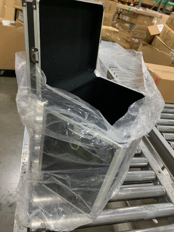 Photo 1 of Vaultz Vinyl Record Storage Box - Locking 50 Album Holder & Organizer - Great Alternative to Flimsy LP Crate - 14.4 x 13.4 x 9.6 Inches - Black