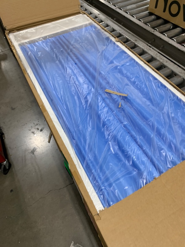 Photo 1 of Medical Privacy Screen on Wheels, Foldable Medical Room Divider with Lockable casters, Waterproof Nylon Panel, Portable Privacy Screen for Room, Easy to Clean (Blue 3 Panels)