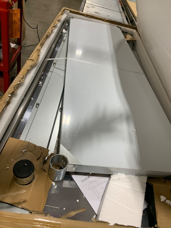 Photo 1 of Hally Sinks & Tables H Stainless Steel Table for Prep & Work 24 x 60 Inches, NSF Commercial Heavy Duty Table with Undershelf and Backsplash for Restaurant, Home and Hotel