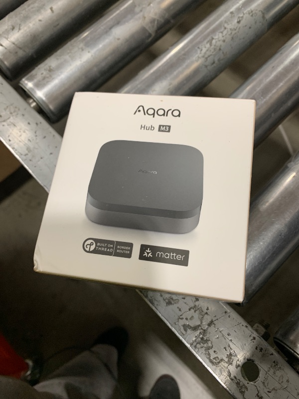 Photo 1 of Aqara Smart Home Hub M3 for Advanced Automation, Matter Controller, Thread Border Router, Features Zigbee, Bluetooth, Wi-Fi, PoE, IR, Supports Alexa, Apple HomeKit, SmartThings, Home Assistant, IFTTT