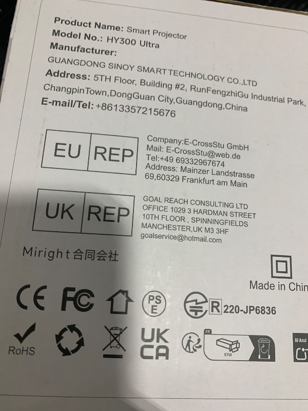 Photo 1 of ?Electric Focus?Magcubic Mini Projector 4K Support, Smart Projector with WiFi 6 and Bluetooth 5.4, 5W Soundbase Speaker, 180° Rotation, Portable Proyector for Home Theater