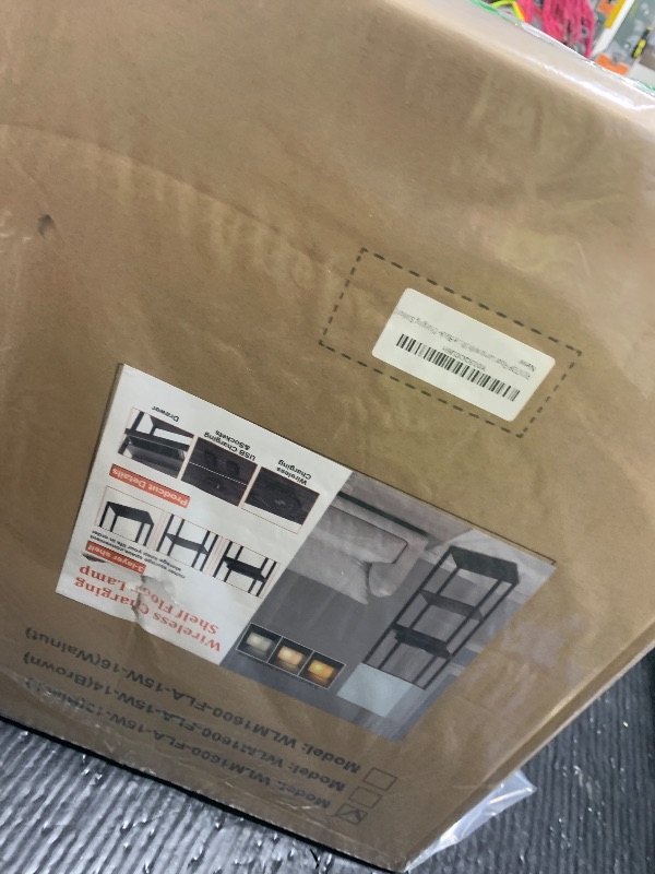 Photo 1 of RUNTOP Plus Charging Station Floor Lamp with Wireless Charger, 2 USB-C Port, 2 Power Outlet, Floor Lamp with Shelves, 15W LED Bulb, 3 Colors, Memory Function, Standing Lamp for Living Room Bedroom