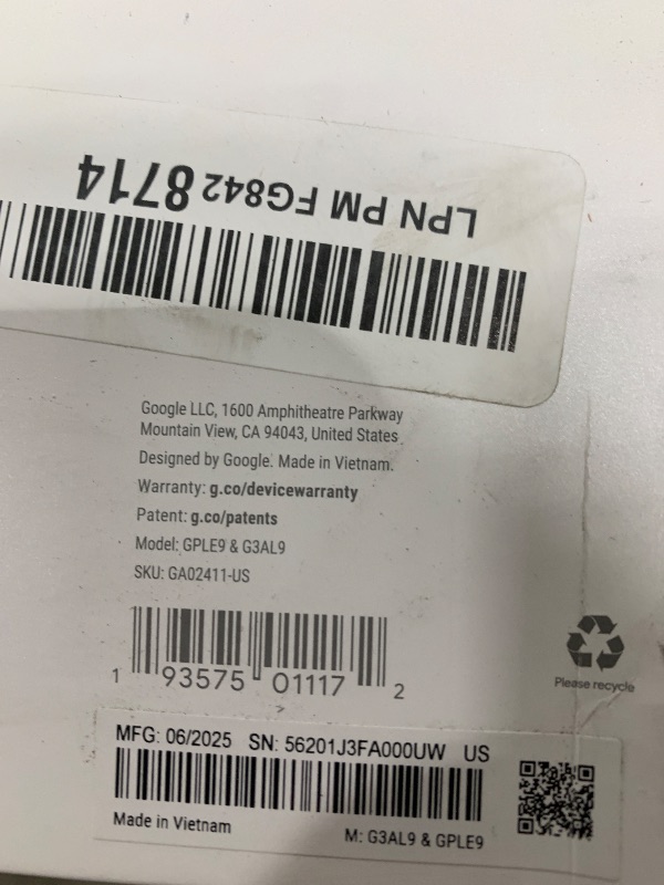 Photo 1 of Google Nest Cam with Floodlight - Outdoor Camera - Floodlight Security Camera, White, 1 Count (Pack of 1)