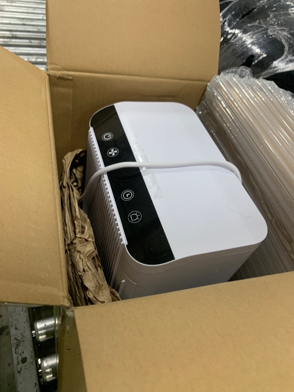 Photo 1 of Dehumidifiers for Home, 2000 Sq.Ft Small Dehumidifier with 3.3ft Drain Hose, 2.5L Tank, Timer Sleep Mode, Portable Dehumidifier for Basement, Bedroom, Bathroom (Beige)