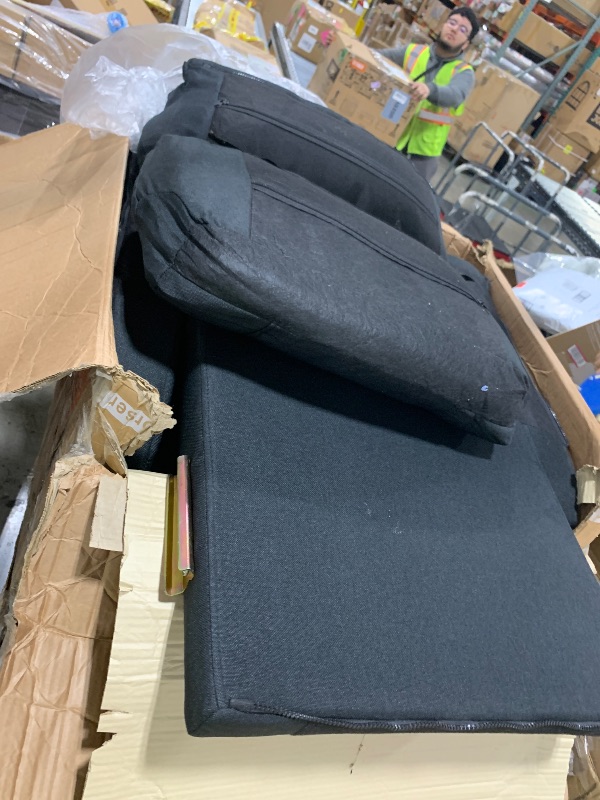 Photo 1 of DURASPACE Sofa Bed Sleeper Pull Out 2 in 1 Sectional Sleeper Sofa Couches with Storage,USB, Cup Holder,Pullout Sectional Couches for Apartment Living Room (Dark Gray)