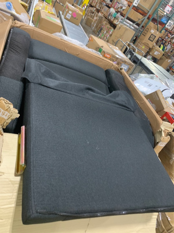 Photo 1 of DURASPACE Sofa Bed Sleeper Pull Out 2 in 1 Sectional Sleeper Sofa Couches with Storage,USB, Cup Holder,Pullout Sectional Couches for Apartment Living Room (Dark Gray)