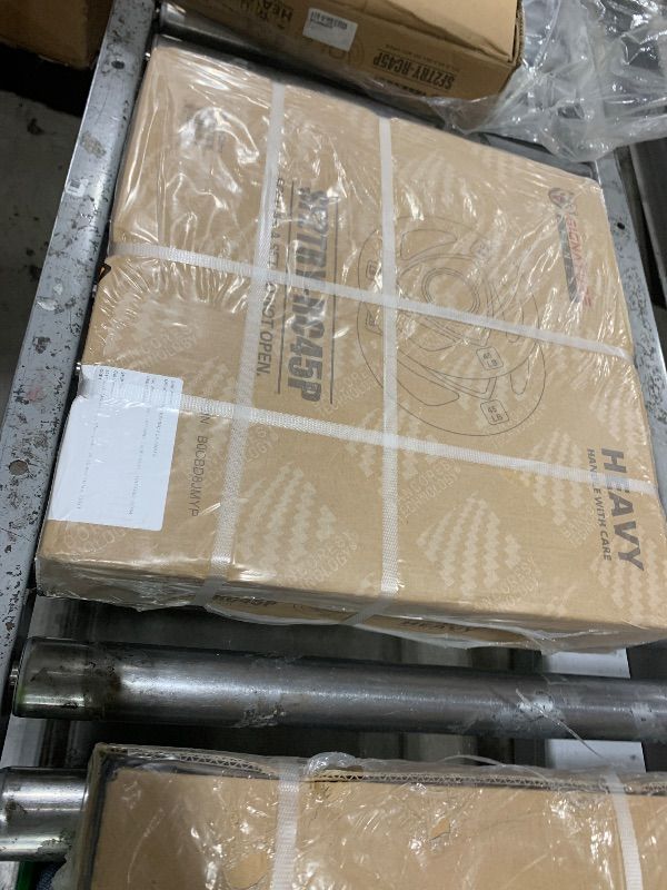 Photo 1 of Signature Fitness Olympic 2-Inch Cast Iron Plate Weight Plate for Strength Training and Weightlifting, Style #6, 45LB Pair