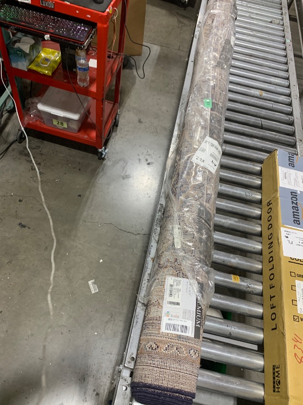 Photo 1 of Home Dynamix Premium Sakarya Traditional Medallion Border Area Rug, Navy Blue/Brown, 7'8"x10'7" Rectangle