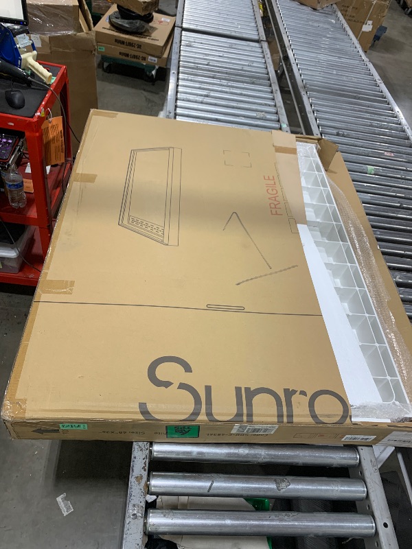 Photo 1 of Sunrosa Shower Base 48"×36"×4", Single Threshold Shower Bases with Left Drain, Rectangle Solid Surface White Shower Pan, Slip Resistant Textured Surface, Include Stainless Steel Chrome Cover