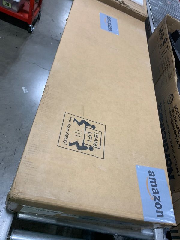 Photo 1 of WISDOMFUR Portable Cash Register Stand - Black Cash Wrap Checkout Desk with Drawer for Retail, Meetings, Reception & Events