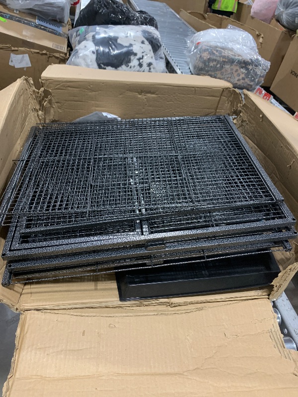 Photo 1 of Large Two Full Story Deluxe Double Unit 4-Tiers Tight 1/2-Inch Bar Spacing Durable Front Doors Water Bottle Food Bowl for Feisty Ferret Squirrel Hammock Rat Gerbil Small Animal Critter Rolling Cage