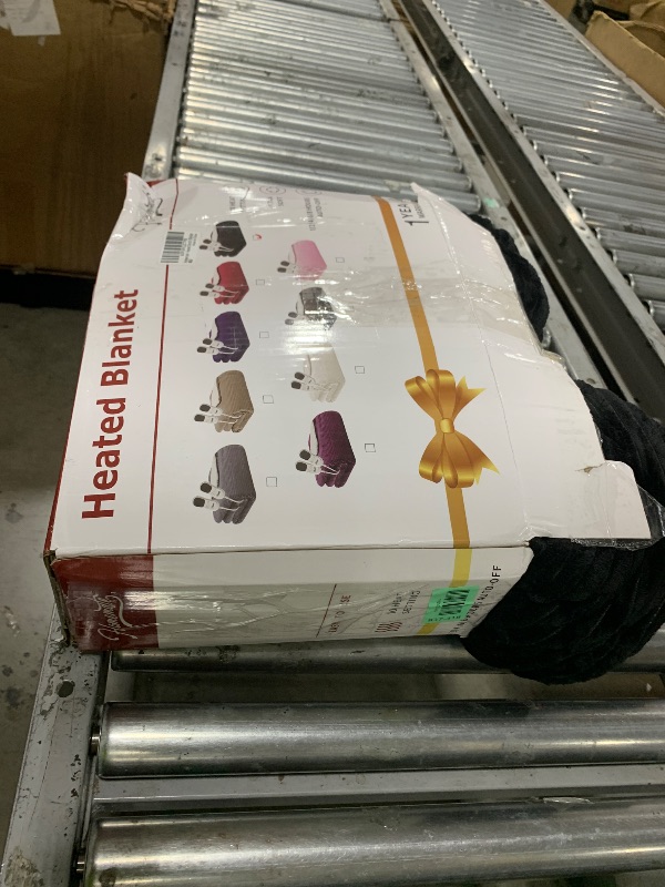 Photo 1 of Homemate Electric Heated Blanket Queen Size - 84"x90" Heating Blanket Queen Size Dual Control 1/2/4/6/8 Hours Auto-Off 10 Heat Level Over-Heat Protection Soft Flannel Sherpa ETL Certification