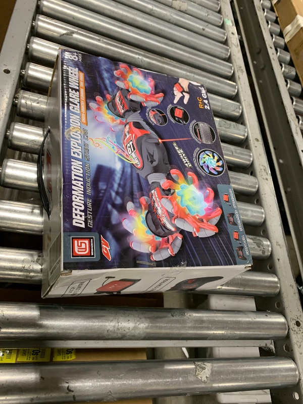 Photo 1 of 1:12 Gesture Sensing RC Stunt Car, 2-in-1 Hand Controlled Remote Control Twist Cars with Light & Music, 4WD 360° Rotate Transform Drift, Gifts for 6-8-12 Kids Age 6 7 8 9 10 11 12 Yrs Old?(Blue)