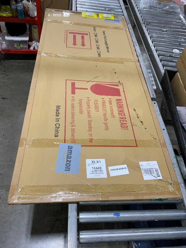 Photo 1 of InfiniGlass 71"x30" Floor Mirror Full Length - Standing Mirror with Aluminum Alloy Frame, Large Body Mirror for Bedroom, Living Room, Wall Mounted or Leaning