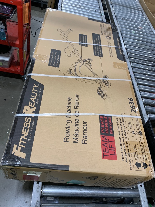 Photo 1 of Fitness Reality Magnetic Rowing Machine with Bluetooth Workout Tracking Built-In, Additional Full Body Extended Exercises, App Compatible, Tablet Holder, Rowing Machines for Home Use