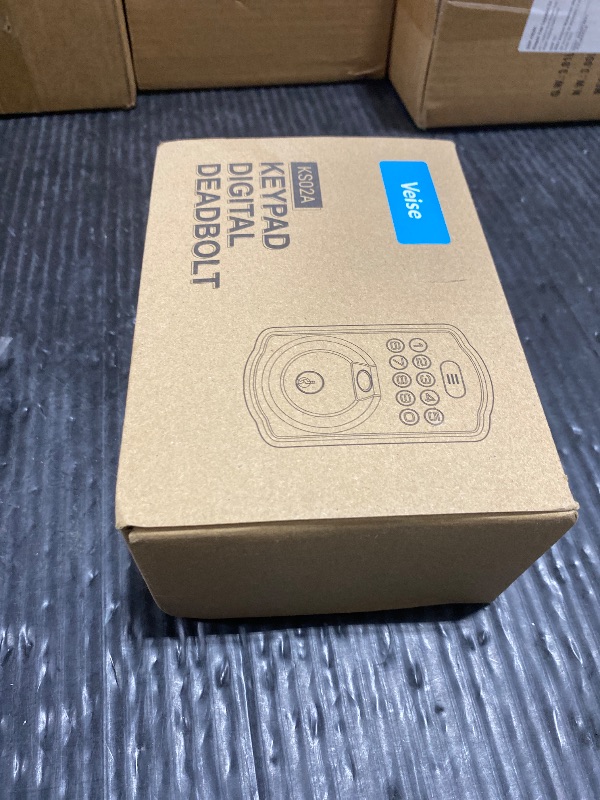 Photo 1 of Veise KS02A Fingerprint Keyless Entry Door Lock, Auto Lock, Electronic Keypad Deadbolt for Front Door, Biometric, Anti-Peeping Password, Easy Install, Matte Black