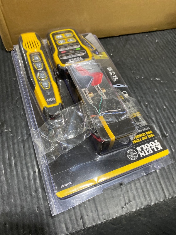 Photo 1 of Klein Tools VDV500-820 Wire Tracer Tone Generator and Probe Kit Continuity Tester for Ethernet, Telephone, Speaker, Coax, Video, and Data Cables, RJ45, RJ11, RJ12