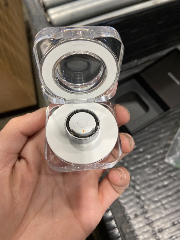 Photo 1 of SAMSUNG Galaxy Ring, AI Smart Ring, Size First w/Sizing Kit, No App Subscription, Fitness Monitor, Sleep Tracker, Up to 7-Day Battery, Size 7, Titanium Silver [US Version, 1Yr Manufacturer Warranty]