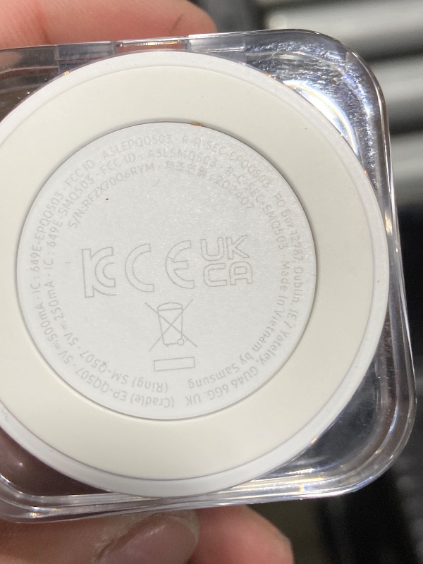 Photo 1 of SAMSUNG Galaxy Ring, AI Smart Ring, Size First w/Sizing Kit, No App Subscription, Fitness Monitor, Sleep Tracker, Up to 7-Day Battery, Size 7, Titanium Silver [US Version, 1Yr Manufacturer Warranty]