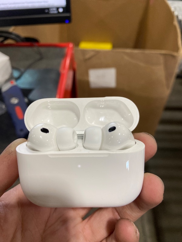Photo 1 of Apple AirPods Pro 3 Wireless Earbuds, Active Noise Cancellation, Live Translation, Heart Rate Sensing,Hearing Aid Feature,Bluetooth Headphones,Spatial Audio, High-Fidelity Sound, USB-C Charging, White