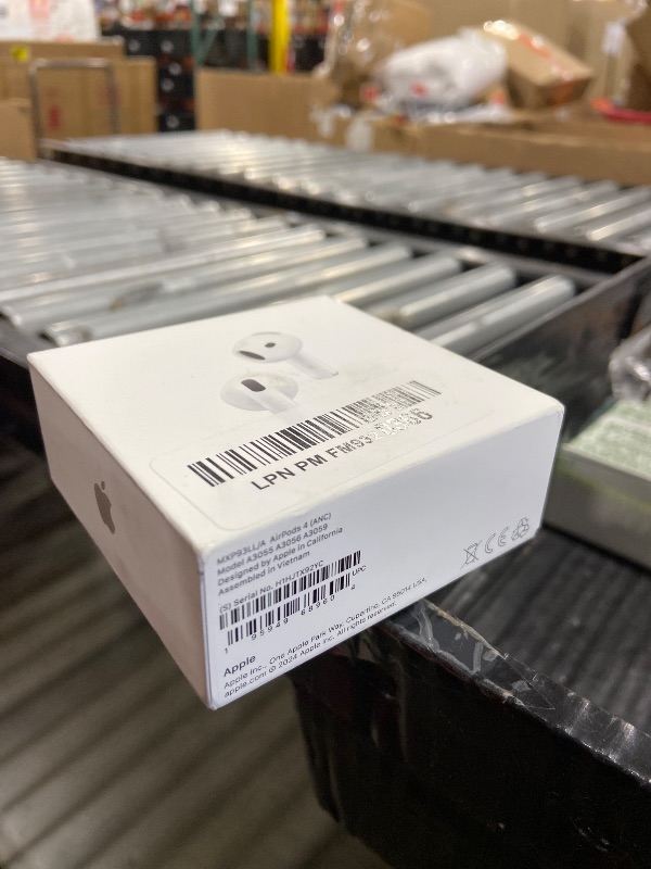 Photo 1 of Apple AirPods 4 Wireless Earbuds, Bluetooth Headphones, with Active Noise Cancellation, Adaptive, Transparency Mode, Personalized Spatial Audio, USB-C Charging Case, Wireless Charging, H2 Chip