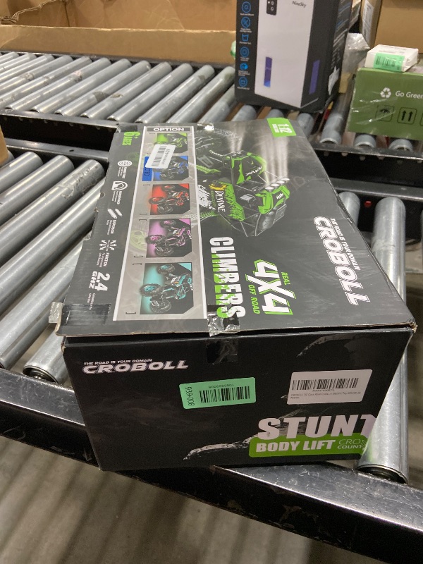 Photo 1 of CROBOLL 1:12 Large Remote Control car for Boys Kids with Lifting Function,4WD RC Cars Electric Monster Truck Toy Gifts 4X4 Off-Road RC Rock Crawler 2.4GHz RC Truck with 2 Batteries(Blue)