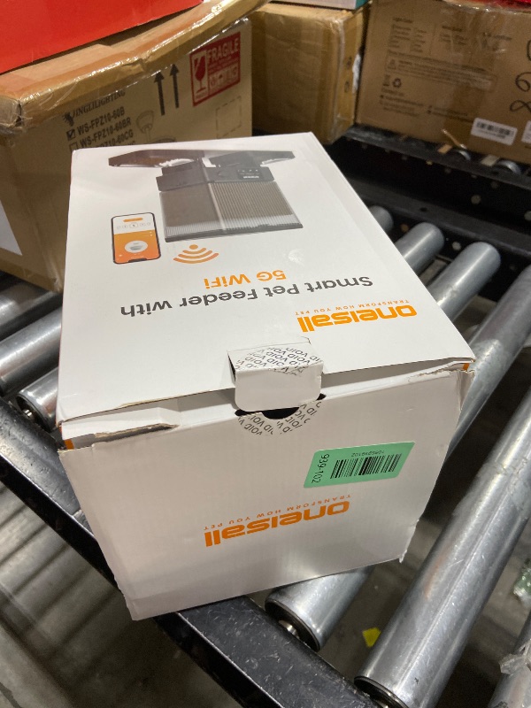 Photo 1 of oneisall Automatic Cat Feeder with 5G WiFi, Automatic Cat Food Dispenser for 2 Cats Small Pets, 20 Cups/5L Timed Dry Food Dispenser with APP Control