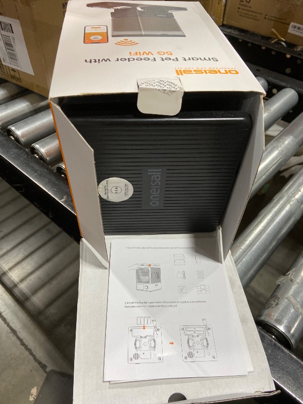 Photo 1 of oneisall Automatic Cat Feeder with 5G WiFi, Automatic Cat Food Dispenser for 2 Cats Small Pets, 20 Cups/5L Timed Dry Food Dispenser with APP Control