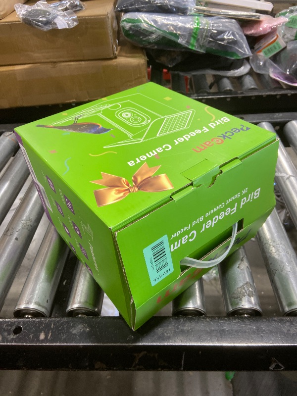 Photo 1 of PeckCam® Bird Feeder with Camera Solar Powered, AI Identify & Auto Capture, 2K HD Live Video Smart Bird Feeder Camera Instant Notifications in Backyard, Gift for Bird Lovers