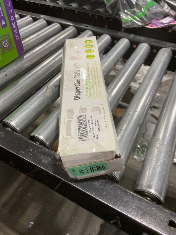 Photo 1 of 100 Ft x 51 Inch Christmas Snowflake Tablecloth Roll with Cutter Box Disposable Blue and Purple Snowflake Party Table Cloth Roll for Winter Party Holiday Backdrop Decor