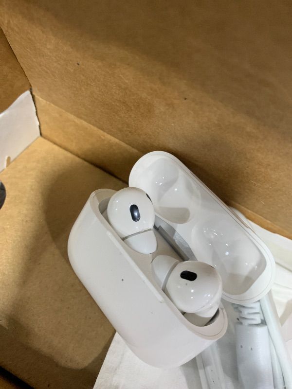 Photo 1 of Apple AirPods Pro (2nd generation) with MagSafe Charging Case (USB-C) (Renewed)