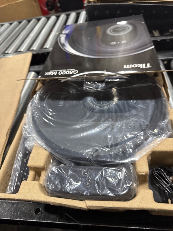 Photo 1 of Tikom Robot Vacuum and Mop Combo, 5000Pa Robotic Vacuum Cleaner, 150 Min Max, App & Remote Control, Ideal for Hard Floor, Carpet, Pet Hair, Self-Charge(G8000 Max)