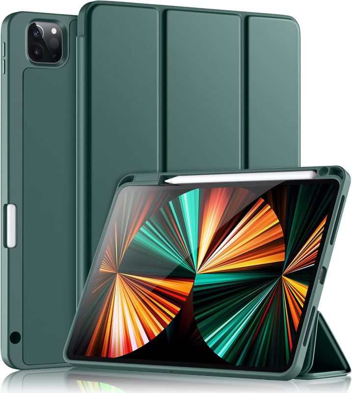 Photo 1 of  iPad Pro 11 Inch Case 4th/3rd/2nd Generation with Pencil Holder, for iPad 11 Pro Case 2022/2021/2020, Trifold Slim Protective Cover