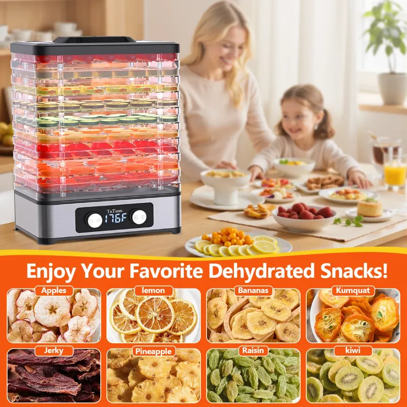 Photo 1 of  Food Dehydrator, 9 Trays Electric Dehydrated Dryer with Adjustable 48H Timer & 95-176? Temperature Control, Dehydrator for Food and Jerky, Fruits, Veggies, Pet Treat