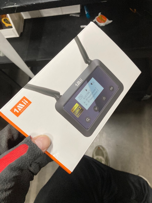 Photo 1 of 1Mii B03Pro+ Bluetooth 5.3 Transmitter Receiver Certified LDAC for TV Home Stereo, Long Range Bluetooth Extender Wireless Audio Adapter with Screen, Optical RCA AUX 3.5mm Outputs/Inputs