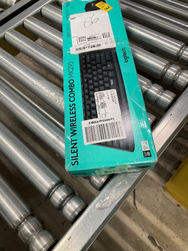 Photo 1 of ***(PARTS MISSING -SELLING AS IS)*** Logitech MK295 Wireless Keyboard Combo with Silent Touch Technology, Full Numpad, Advanced Optical Tracking, Lag-Free Wireless, 90% Less Noise - Graphite