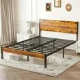 Photo 1 of **NOT IN ORIGINAL BOX**CONCETTA Full Size Bed Frame with Headboard, Solid and Stable, Noise Free, No Box Spring Needed, Easy Assembly