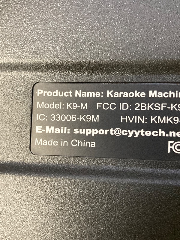 Photo 1 of ***(MISSING PARTS -SELLING AS IS )*** 
Karaoke Machine, Portable Bluetooth Speaker with Lights, USB/TF/REC/FM/AUX for Home Party Home System Packages