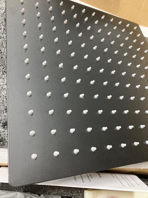 Photo 1 of *Scratched* LCEVCGK Shower Faucet Set Complete Matte Black Shower System with 12 inch Square Rainfall Shower Head 3-Function Handheld Shower Waterfall Bathtub Spout Rain Shower Combo Set Bathroom Wall Mounted