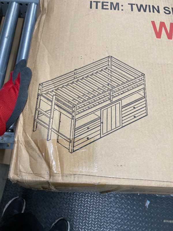 Photo 1 of *Bottom Drawer Section Only* Box 2/2 Only* Twin Size loft Bed with 4 Drawers