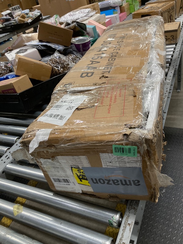 Photo 1 of *Chipped pieces* Modern 5-Tier Shoe Cabinet with Adjustable Shelves, 4-Door and 1 Drawer, Sturdy Particle Board Construction, Large Capacity Organizer Storage Rack for Entryway, Black