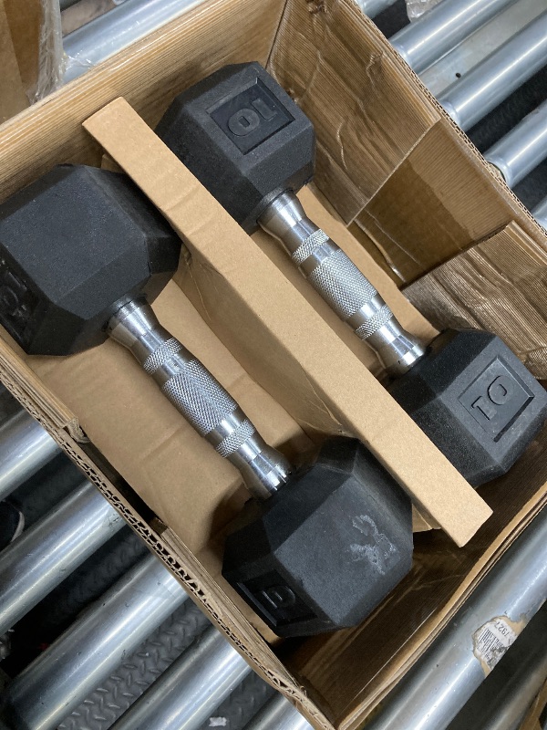 Photo 1 of *HEAVY* *Set B* CAP Barbell 50lb Coated Hex Dumbbells, 10x2 15x2, Part of 150lb Set