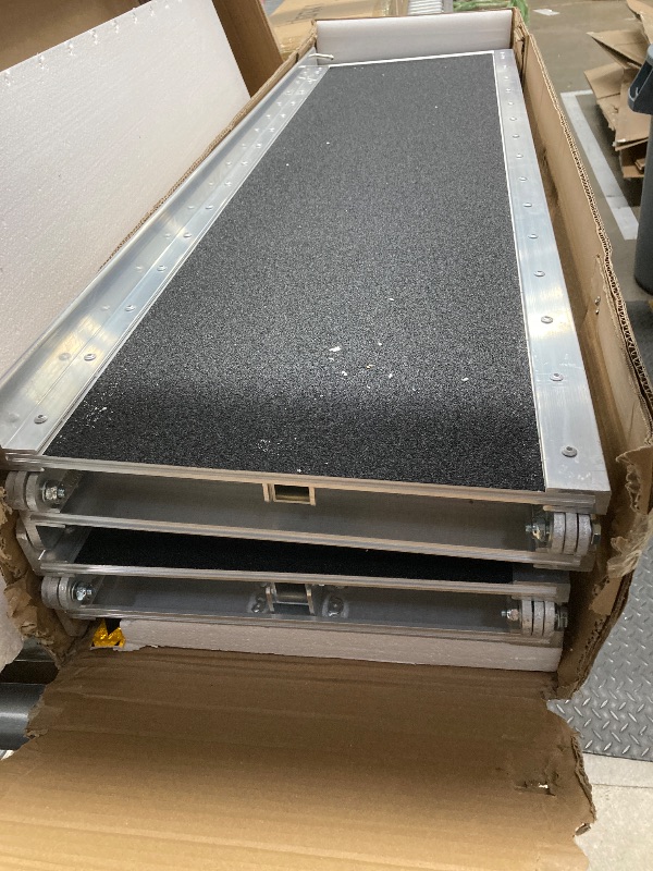 Photo 1 of *HEAVY* FACHNUO 8 Feet Portable Wheelchair Ramp, Non-Skid Aluminum Handicap Ramps with Handle, Folding Threshold Wheel Chair Ramp for Home Steps, Stairs, Entry, Threshold, Doorways, Scooter, 800LBS Capacity