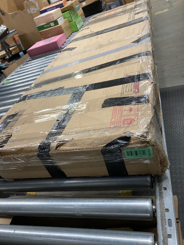 Photo 1 of *Chipped pieces/Broken piece?* Merax 3 Door Wardrobe Cabinet Closet with Storage Drawers, Shelves and Hanging Rail for Clothes, Bedroom Organizer Funiture