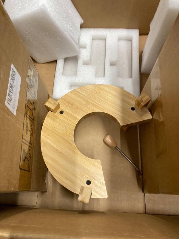 Photo 1 of *2 in Box* Aprilhp Rice Dispenser, Rice Storage Container, Flour and Cereal Container for Kitchen Organization and Pantry Store, Glass Cereal dispenser with Airtight Lid and Wooden Stand 5L