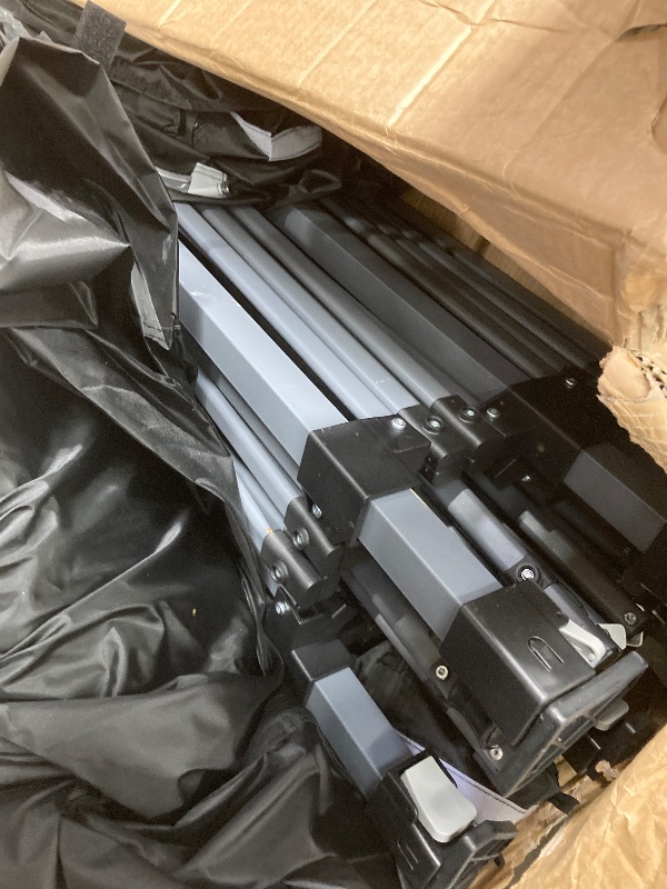 Photo 1 of *DIRTY* COBIZI 10x20 Pop Up Canopy Tent with 6 Removable Sidewalls, One Push Party Tent Outdoor Waterproof Event Canopy with Air Vent for Parties Commercial Wedding, 3 Height, Carry Bag, Sandbag, Black