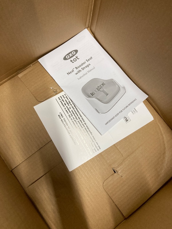 Photo 1 of *PLEASE CLEAN* OXO Tot Nest Booster Seat with Removable Cushion - Gray