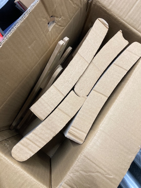 Photo 1 of *Cut on piece* Reversible Cat Scratcher Bed, Large Scratching Board for Indoor Cats - Cardboard Pad & Durable Cat Scratcher Lounge Hammock Furniture, Natural Wood Color